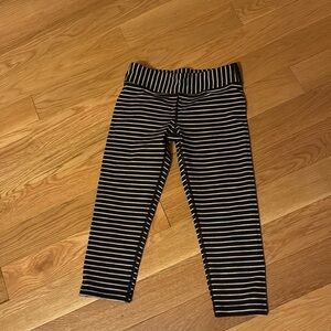 Ivivva leggings girls size 12 striped black